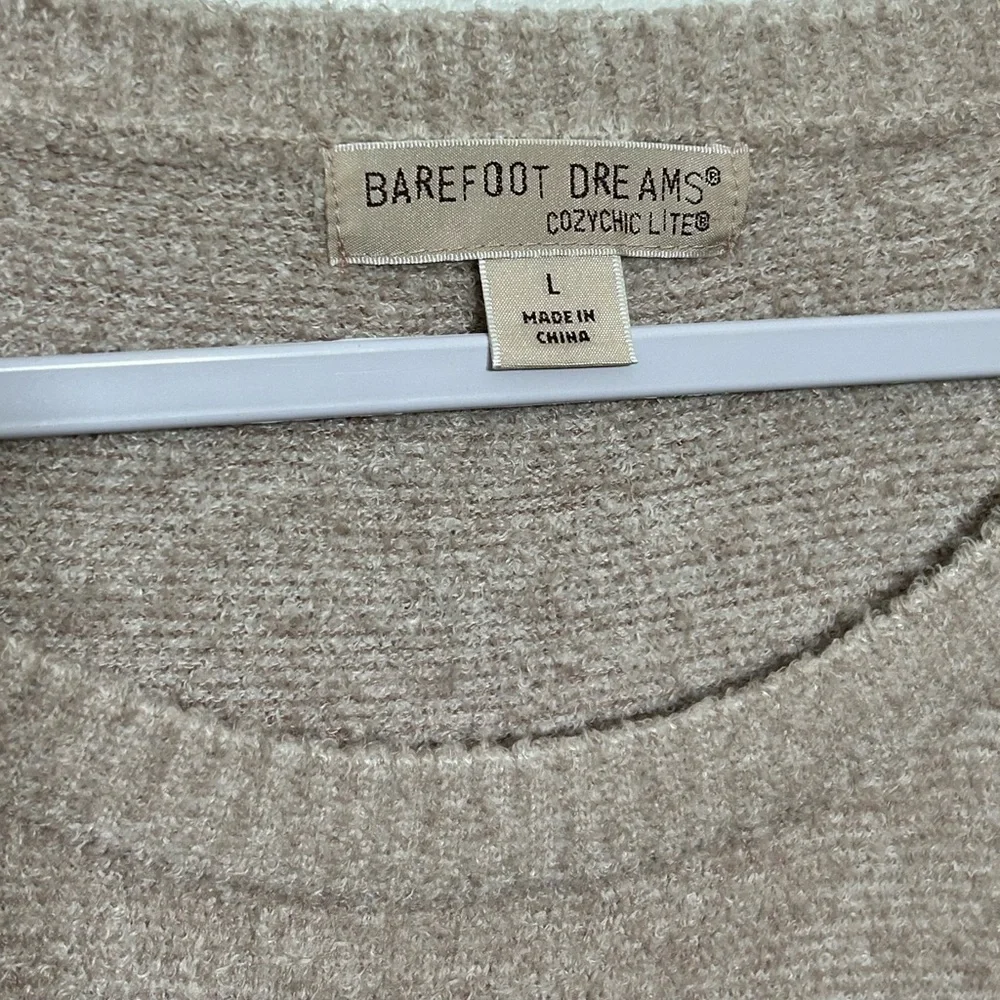 Barefoot Dreams CozyChic Lite Pullover Sweater Womens Size Large